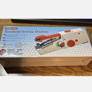 YASM-101C Portable Sewing Machine - Red and White